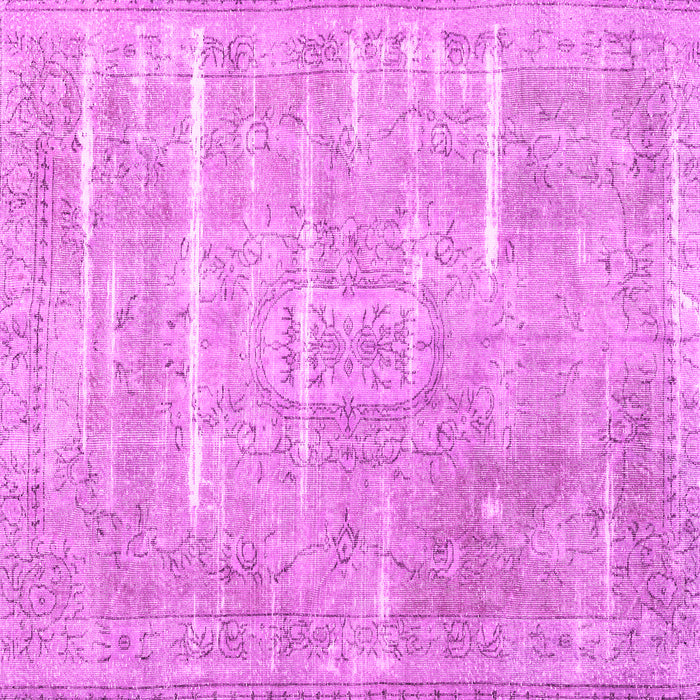 Square Machine Washable Persian Pink Traditional Rug, wshtr3330pnk