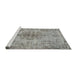 Sideview of Machine Washable Traditional Gray Rug, wshtr3331