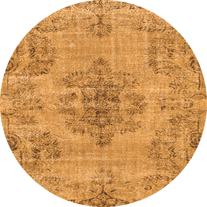 Machine Washable Persian Orange Traditional Area Rugs, wshtr3331org