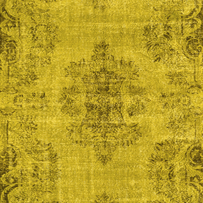Machine Washable Persian Yellow Traditional Rug, wshtr3331yw