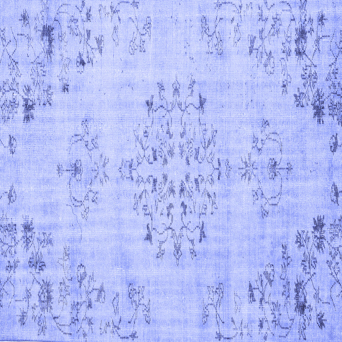 Square Persian Blue Traditional Rug, tr3332blu