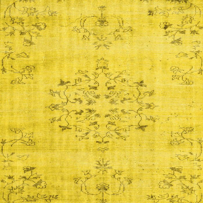 Machine Washable Persian Yellow Traditional Rug, wshtr3332yw
