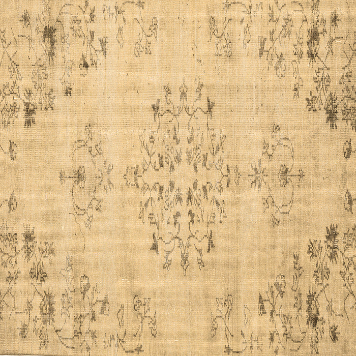 Square Persian Brown Traditional Rug, tr3332brn