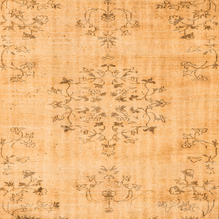 Serging Thickness of Machine Washable Persian Orange Traditional Area Rugs, wshtr3332org