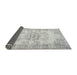 Sideview of Traditional Dark Gray Persian Rug, tr3333