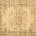 Square Persian Brown Traditional Rug, tr3333brn