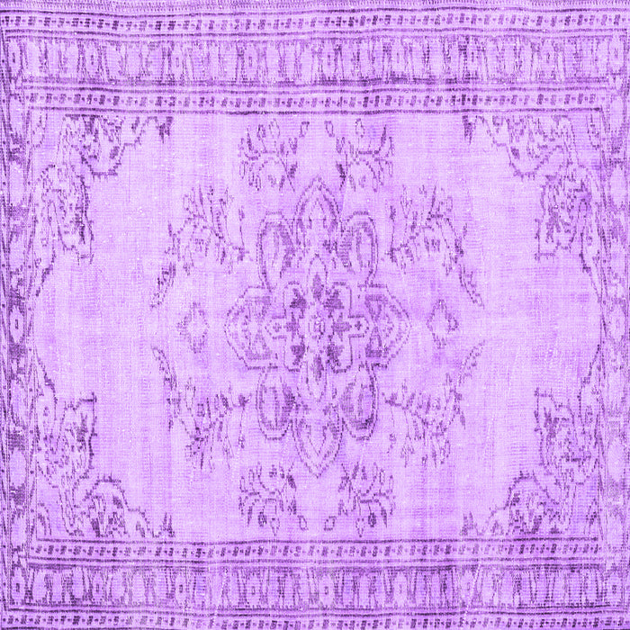 Square Persian Purple Traditional Rug, tr3333pur