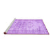 Sideview of Machine Washable Persian Purple Traditional Area Rugs, wshtr3333pur