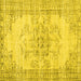 Square Persian Yellow Traditional Rug, tr3333yw