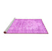 Sideview of Machine Washable Persian Pink Traditional Rug, wshtr3333pnk