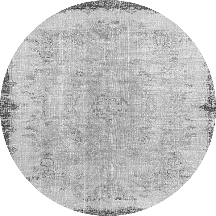 Square Persian Gray Traditional Rug, tr3334gry
