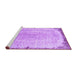 Sideview of Machine Washable Persian Purple Traditional Area Rugs, wshtr3334pur