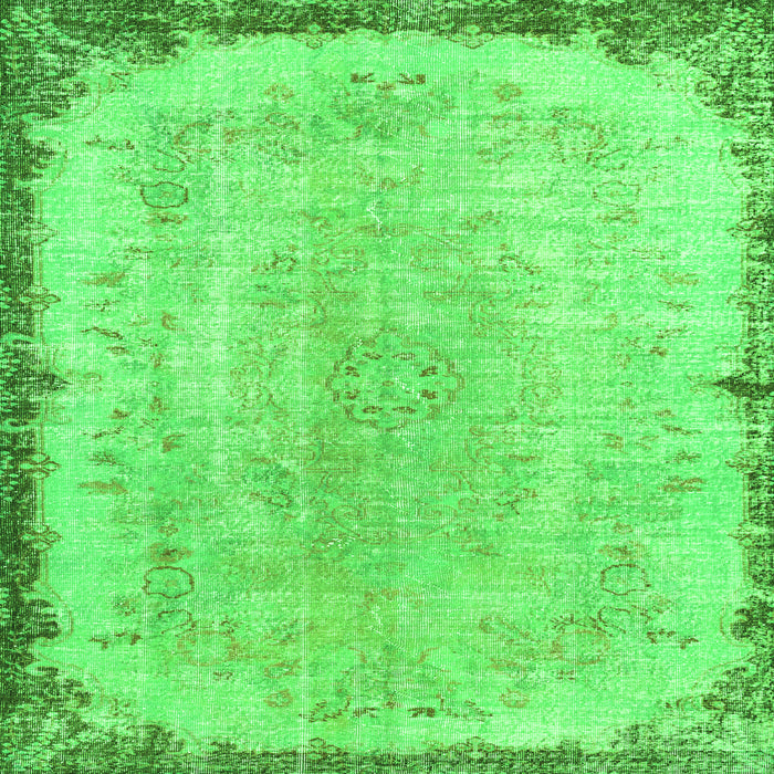 Serging Thickness of Persian Green Traditional Rug, tr3334grn