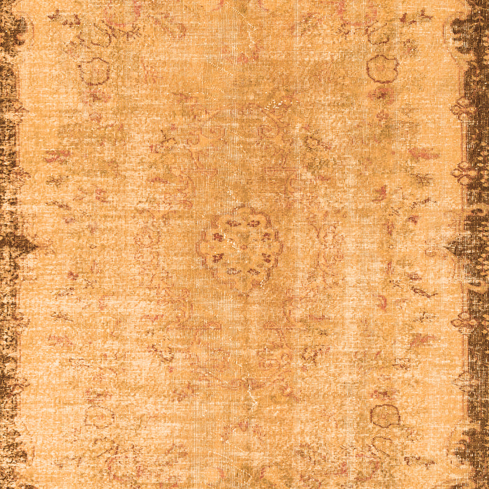 Serging Thickness of Machine Washable Persian Orange Traditional Area Rugs, wshtr3334org