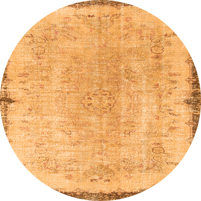 Machine Washable Persian Orange Traditional Area Rugs, wshtr3334org