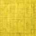 Square Persian Yellow Traditional Rug, tr3335yw