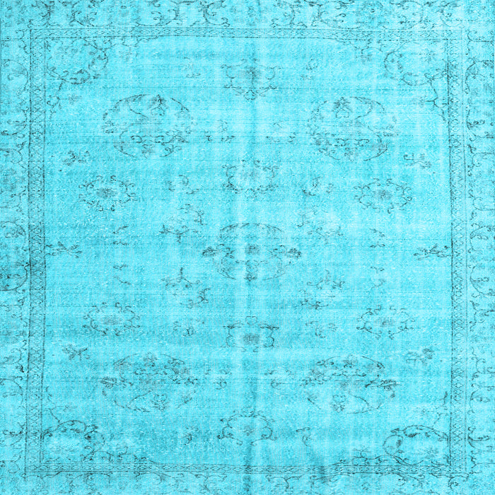 Square Persian Light Blue Traditional Rug, tr3335lblu