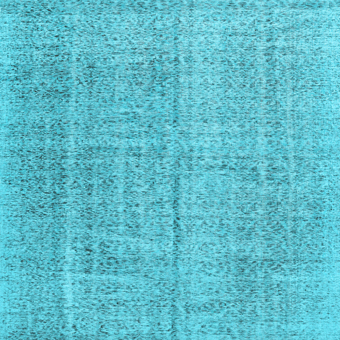 Square Machine Washable Persian Light Blue Traditional Rug, wshtr3336lblu