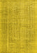 Machine Washable Persian Yellow Traditional Rug, wshtr3336yw