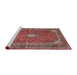 Sideview of Machine Washable Traditional Camel Brown Rug, wshtr3337