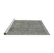 Sideview of Machine Washable Traditional Gray Rug, wshtr3338