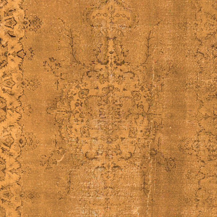 Serging Thickness of Machine Washable Persian Orange Traditional Area Rugs, wshtr3338org