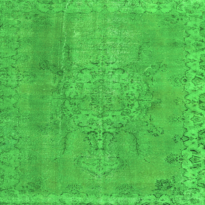 Serging Thickness of Persian Green Traditional Rug, tr3338grn