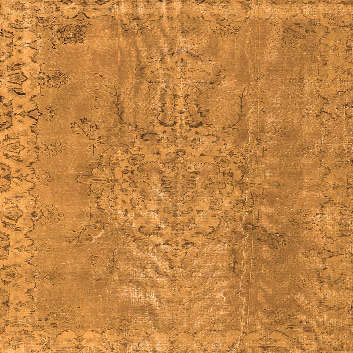 Serging Thickness of Persian Orange Traditional Rug, tr3338org