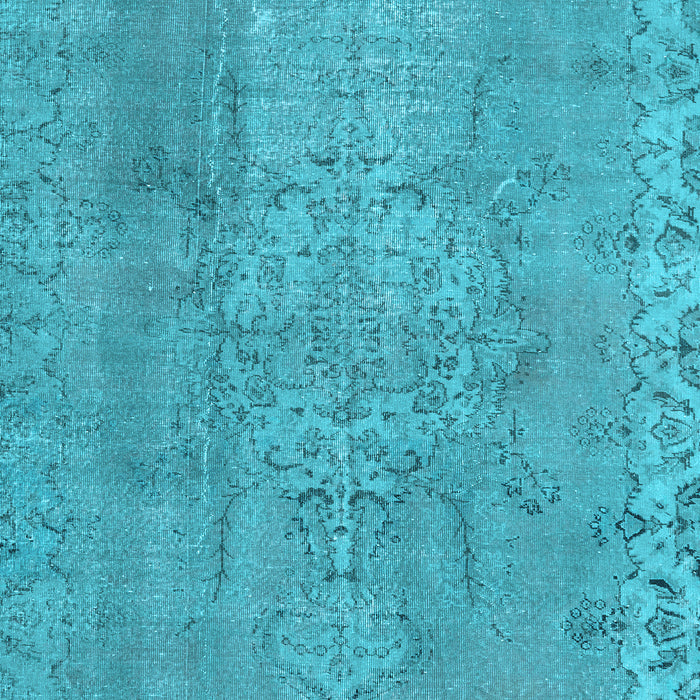 Machine Washable Persian Light Blue Traditional Rug, wshtr3338lblu
