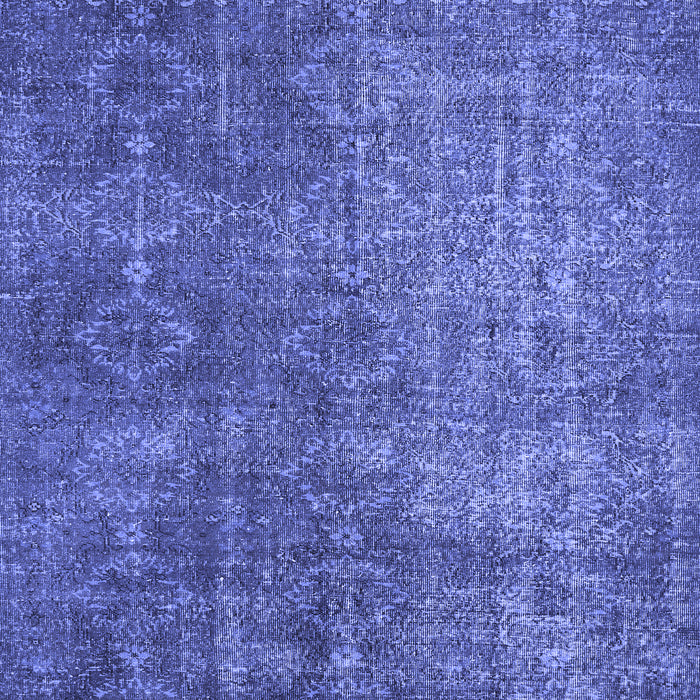 Machine Washable Persian Blue Traditional Rug, wshtr3339blu