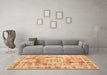 Machine Washable Persian Brown Traditional Rug in a Living Room,, wshtr333brn