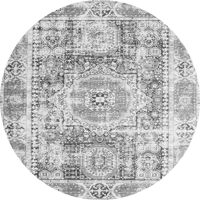 Square Persian Gray Traditional Rug, tr333gry