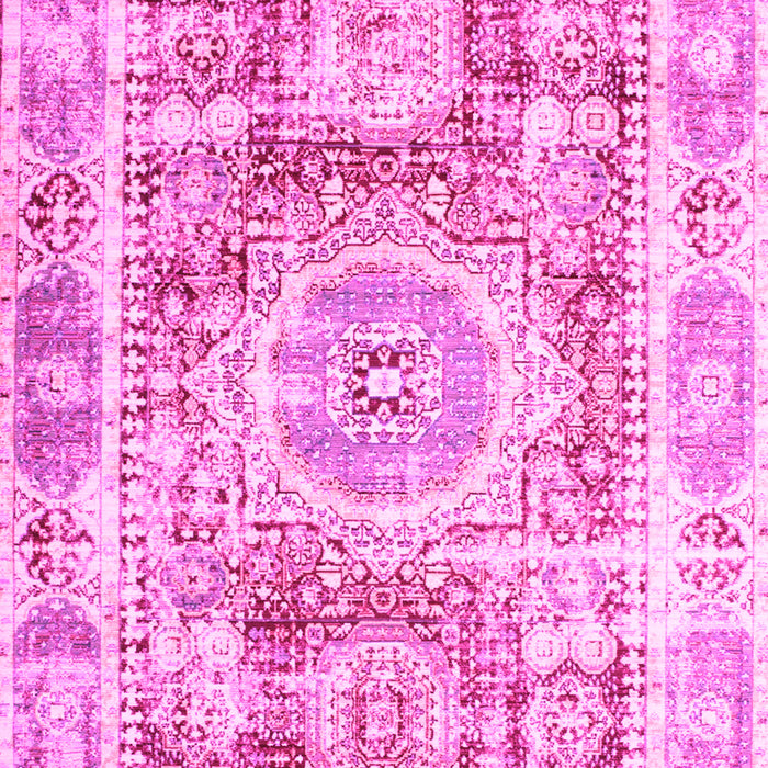 Machine Washable Persian Pink Traditional Rug, wshtr333pnk