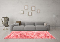 Machine Washable Persian Red Traditional Rug, wshtr333red