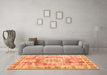 Machine Washable Persian Orange Traditional Area Rugs in a Living Room, wshtr333org