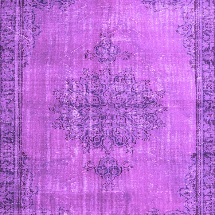 Machine Washable Persian Purple Traditional Area Rugs, wshtr3340pur