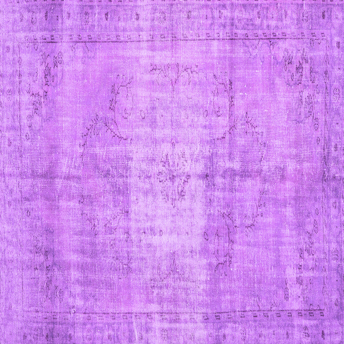 Square Persian Purple Traditional Rug, tr3341pur