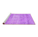 Sideview of Machine Washable Persian Purple Traditional Area Rugs, wshtr3341pur