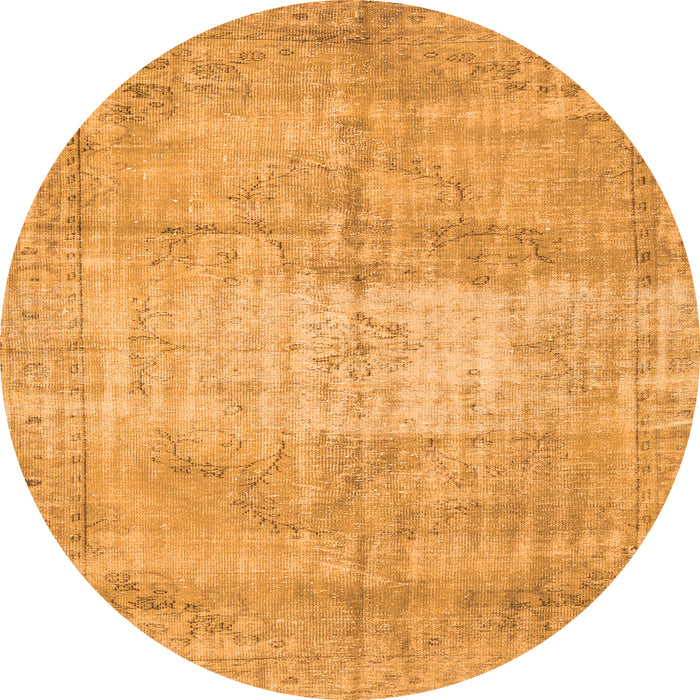 Square Persian Orange Traditional Rug, tr3341org