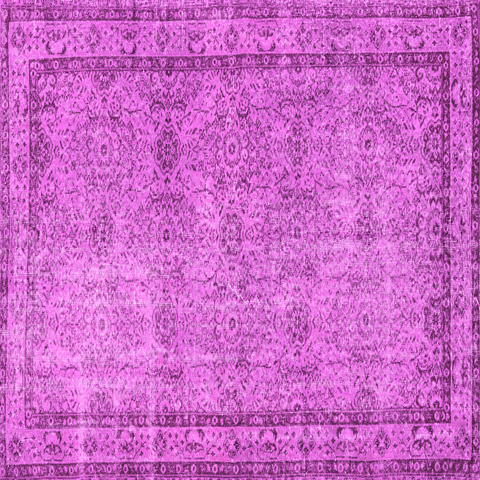 Square Machine Washable Persian Pink Traditional Rug, wshtr3342pnk