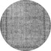 Machine Washable Persian Gray Traditional Rug, wshtr3342gry