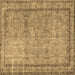 Square Persian Brown Traditional Rug, tr3342brn