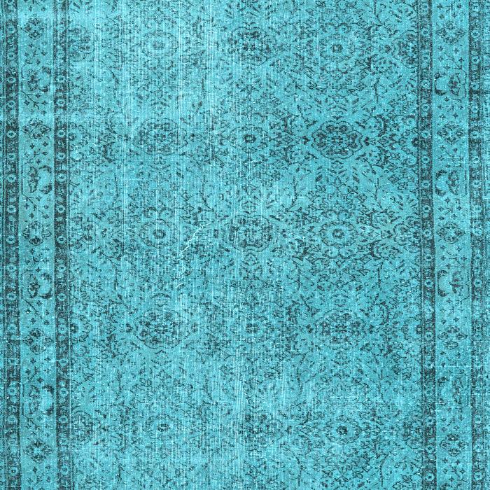 Machine Washable Persian Light Blue Traditional Rug, wshtr3342lblu