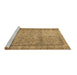 Sideview of Machine Washable Persian Brown Traditional Rug, wshtr3342brn