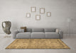 Machine Washable Persian Brown Traditional Rug in a Living Room,, wshtr3342brn