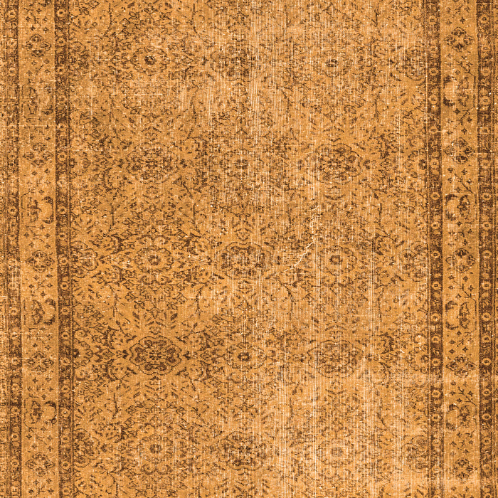Serging Thickness of Machine Washable Persian Orange Traditional Area Rugs, wshtr3342org