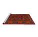 Sideview of Machine Washable Traditional Red Rug, wshtr3343