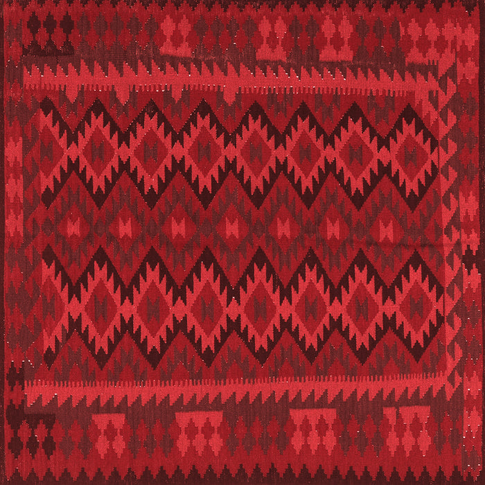 Machine Washable Southwestern Red Country Rug, wshtr3343red