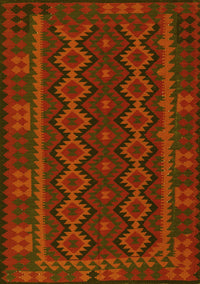 Southwestern Yellow Country Rug, tr3343yw