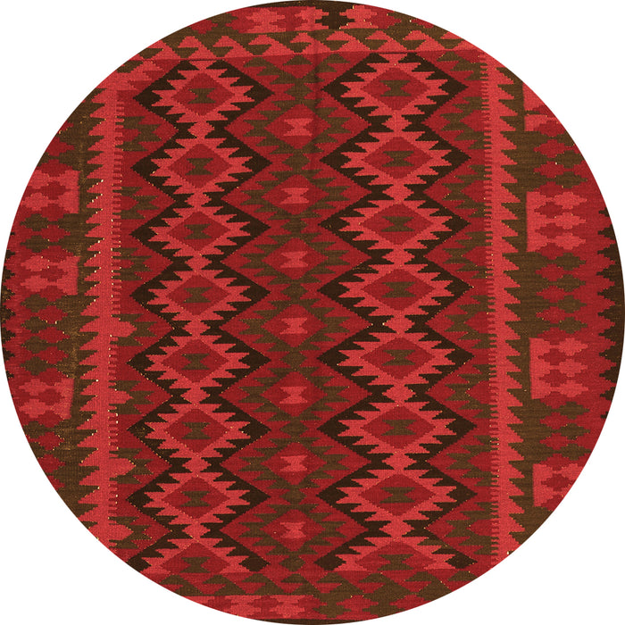 Square Southwestern Orange Country Rug, tr3343org